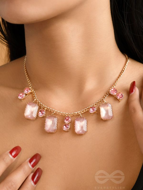 The Garden Of Evening Mists- Golden Embellished Necklace With Anti-Tarnish Coating 