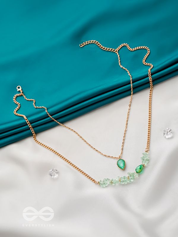 The Royal Simper- Golden Layered Necklace With Anti-Tarnish Coating 