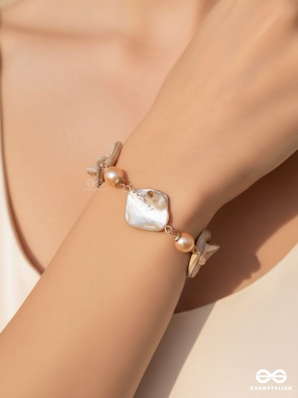 The Ocean Wonder- Golden Embellished Bracelet