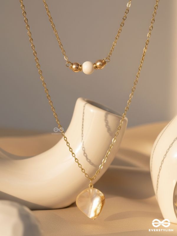 The Shellfish Wish- Golden Layered Necklace With Anti-Tarnish Coating