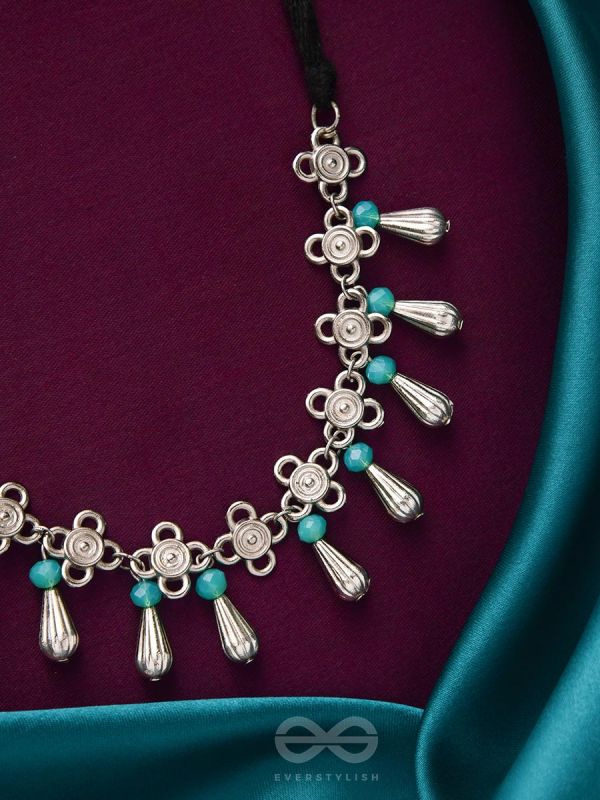 The Beryl Coronet- Oxidised Silver Necklace