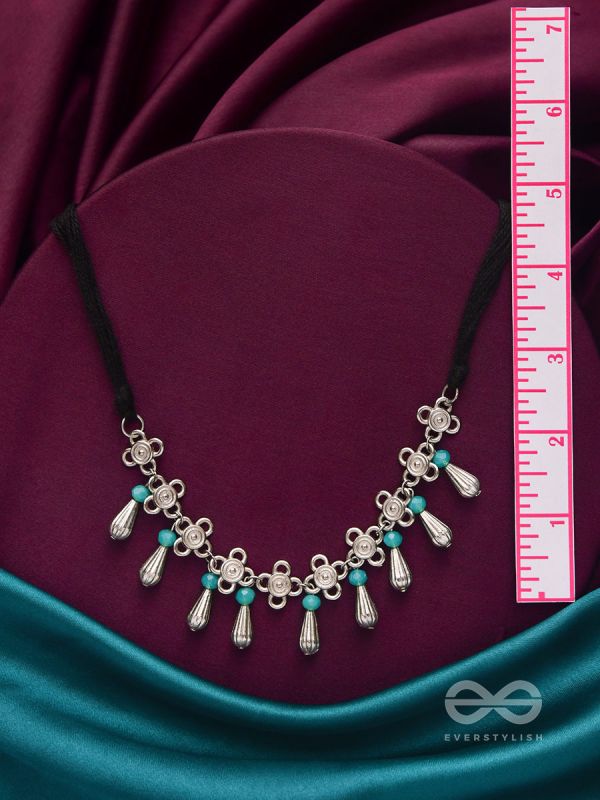 The Beryl Coronet- Oxidised Silver Necklace