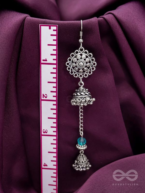 Ring a Bell- Oxidised Jhumka Earrings