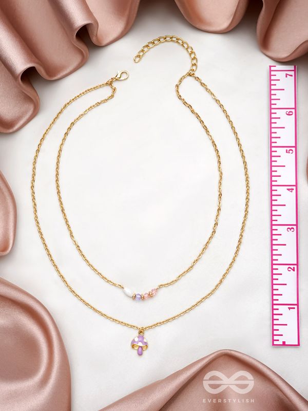 Double The Charm- Golden Layered Necklace With Anti-Tarnish Coating 