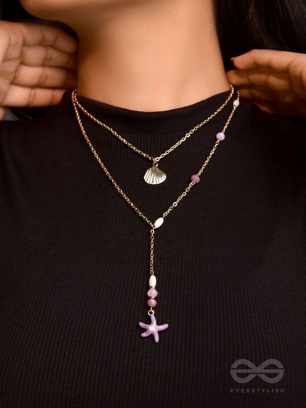 The Sea Of Charm- Golden Layered Necklace With Anti-Tarnish Coating 