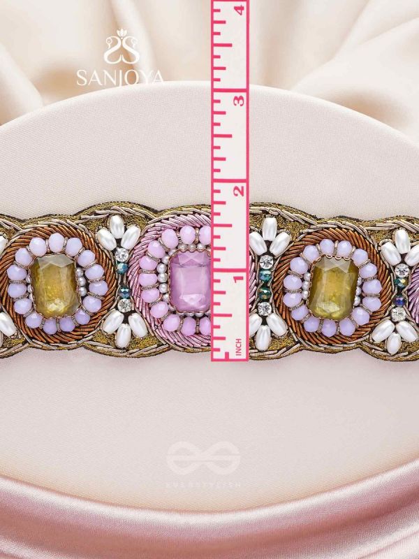 Srija- The String of Flowers- Pearls & Stones Embroidered Choker Necklace