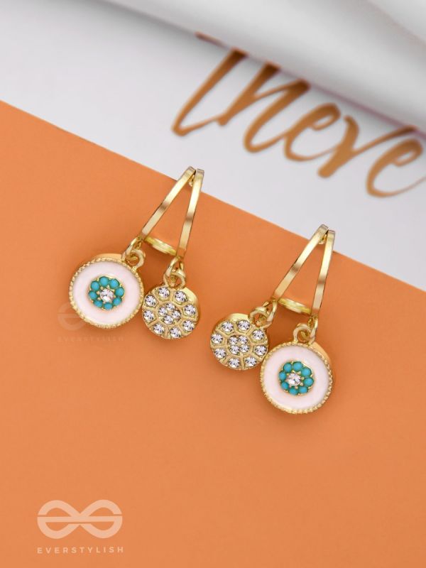 BLOOMING IT AWAY - GOLDEN DROP EARRINGS