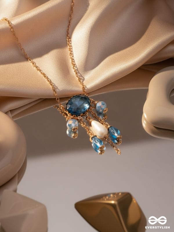 Sky Line Coast - Blue Casual Neckpiece With Anti-Tarnish Coating 