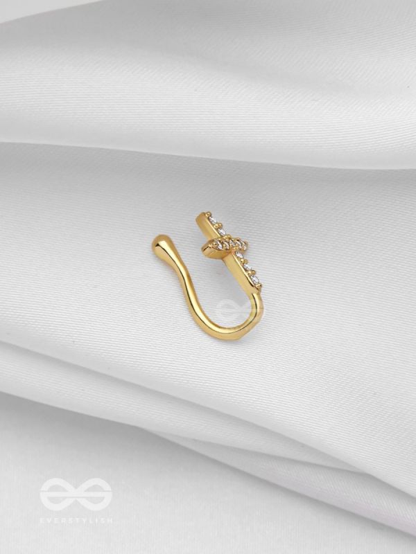 HEAVENLY HARMONY  - GOLDEN CZ NOSERING (NON-PIERCING)