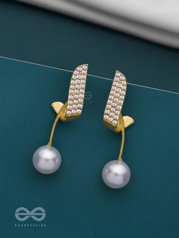 THE MELODIC TWIST - GOLDEN EMBELLISHED EAR JACKETS