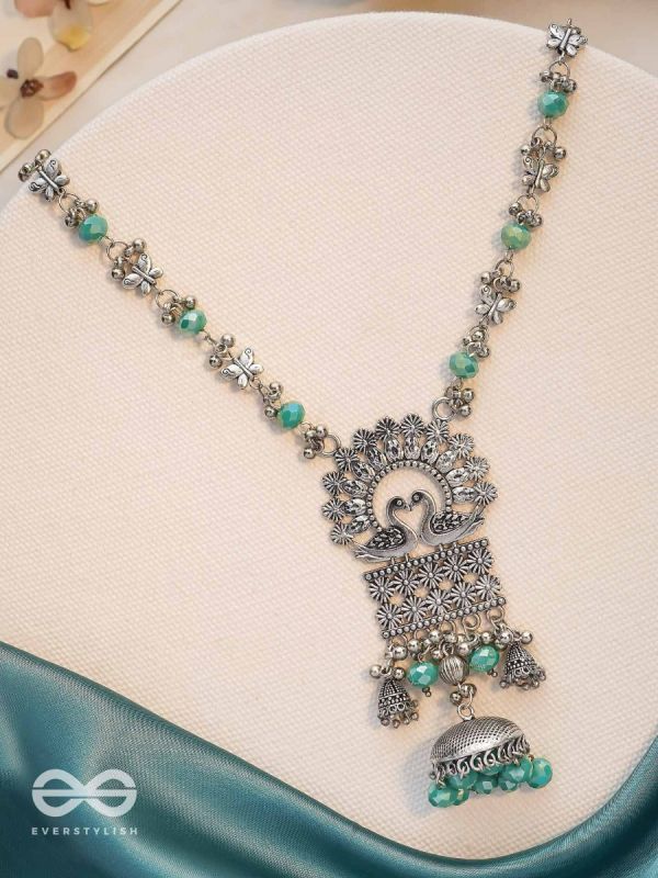 The Celestial Flutters - Statement Oxidised Neckpiece