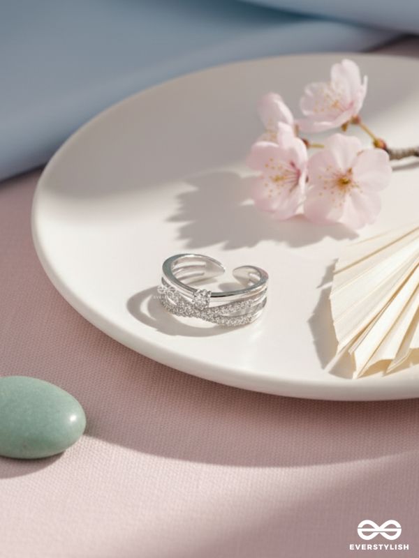 The Precious Proposal - Cubic Zirconia Silver Ring (Adjustable)