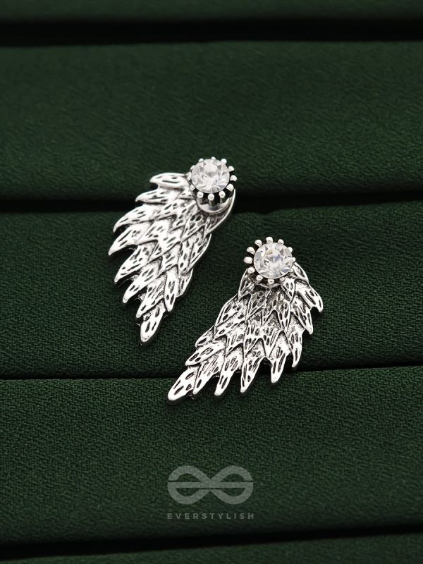 The Winged Solitaire Ear Jackets