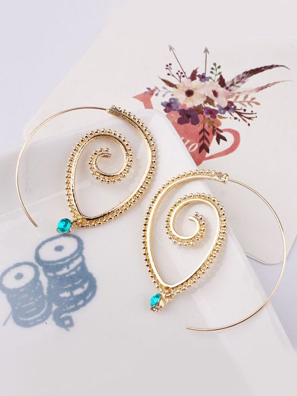 Twist and Twirl for the Hypnotic Girl Hoop Earrings
