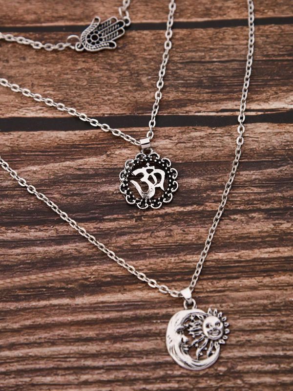 The Layered Spirituality - Oxidised Chain Necklace