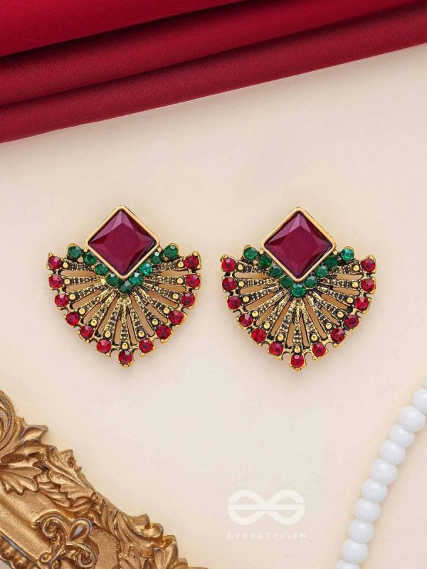 The Chic Ethnicity- Embellished Stud Earrings