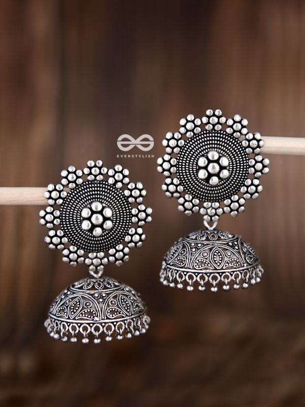 The Intricate Sun Jhumkas - Premium Statement Earrings