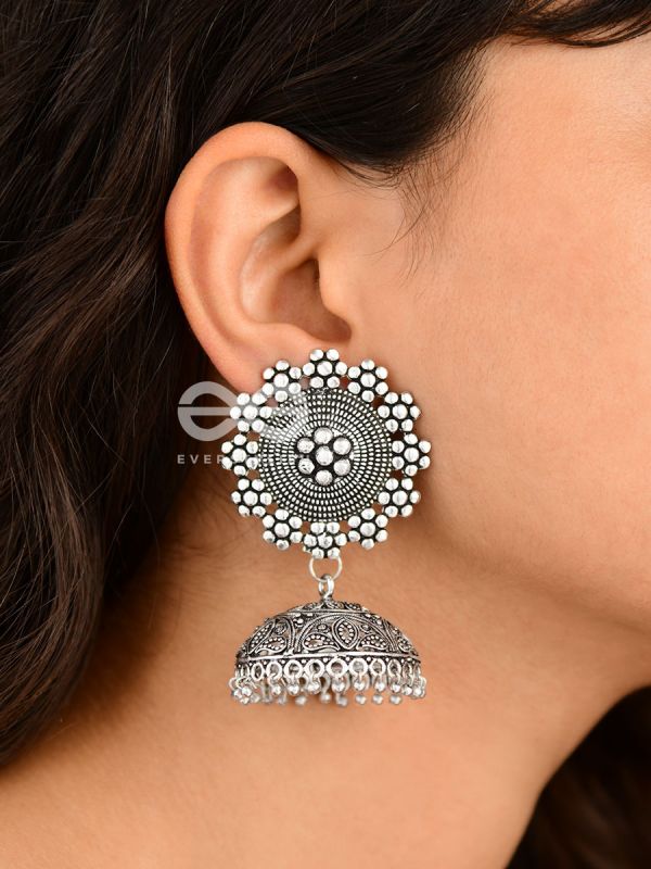 The Intricate Sun Jhumkas - Premium Statement Earrings