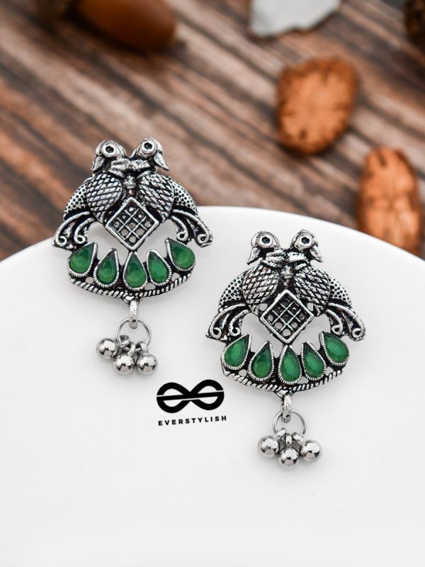 A Vintage Artwork - Emerald Green - The Embellished Oxidised Collection