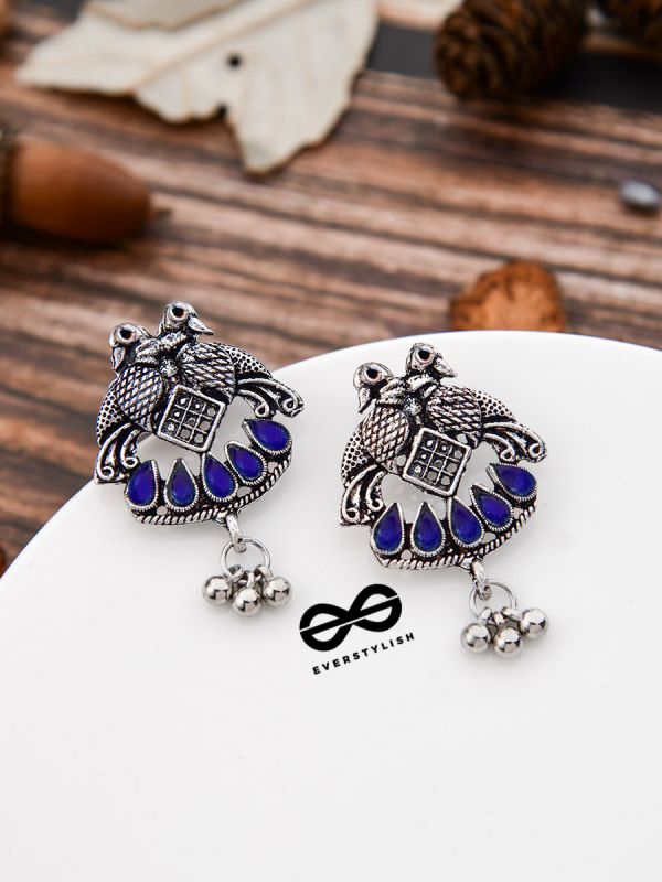 A Vintage Artwork - Sapphire Blue - The Embellished Oxidised Collection