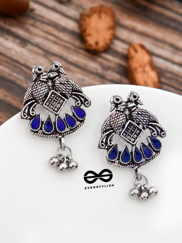 A Vintage Artwork - Sapphire Blue - The Embellished Oxidised Collection