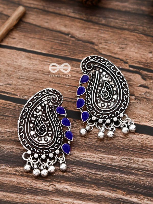The Vintage Motifs - Royal Blue - The Embellished Oxidised Collection