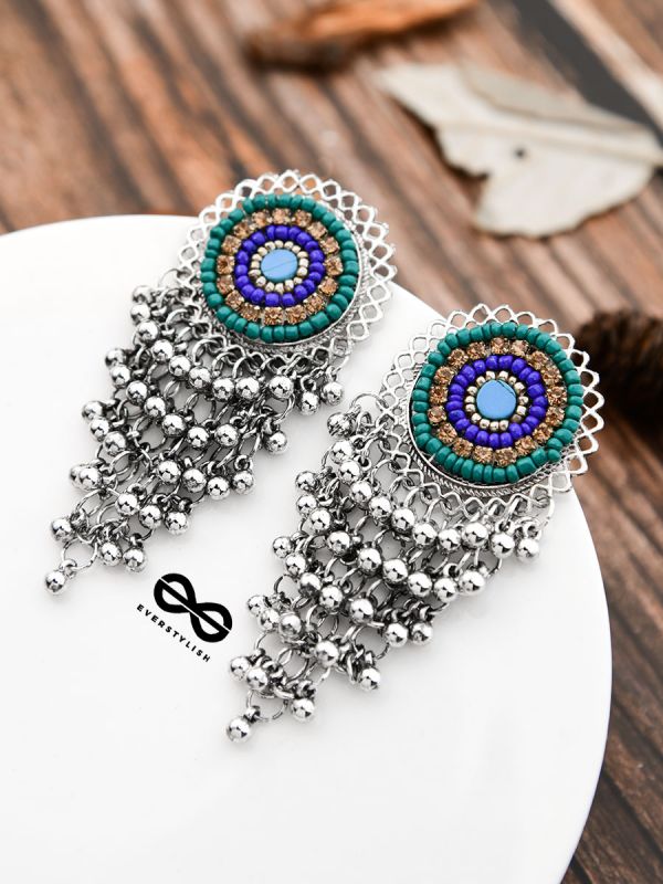 The Beaded Intricate Mesh - The Oxidised Boho Collection