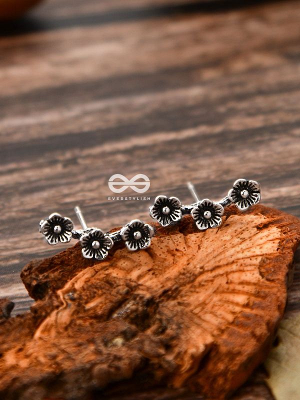 The Floral Triplet - Tiny Trinket Stud Earrings
