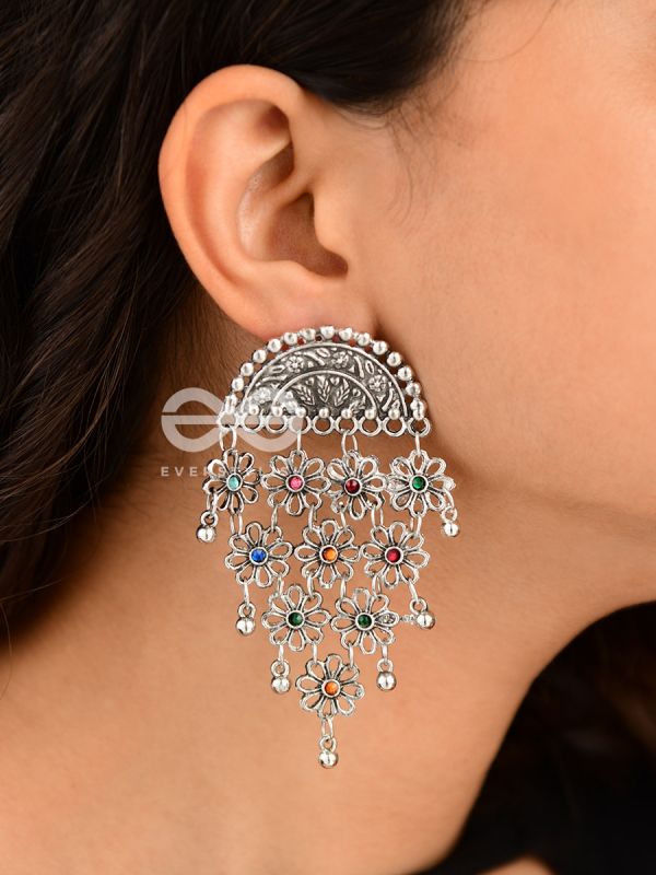 The Ethnic Ecstasy - Oxidised Boho Earrings