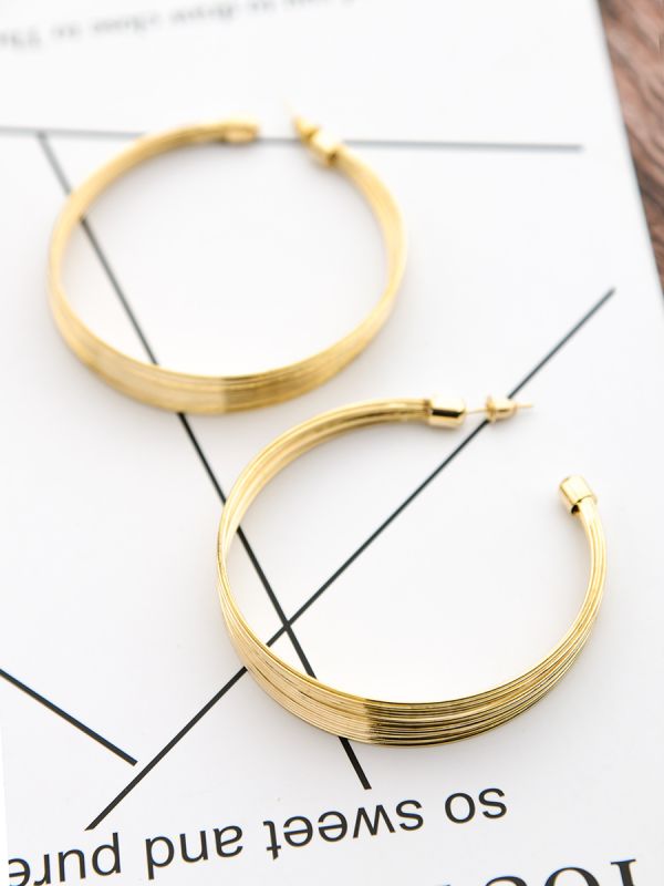 The Layered Oversized Hoops - Golden