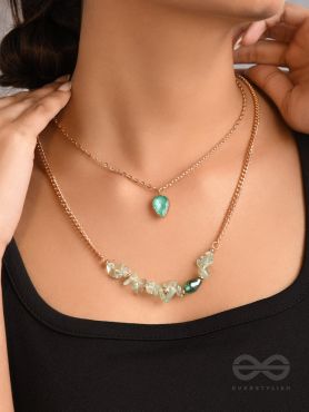 The Royal Simper- Golden Layered Necklace With Anti-Tarnish Coating 