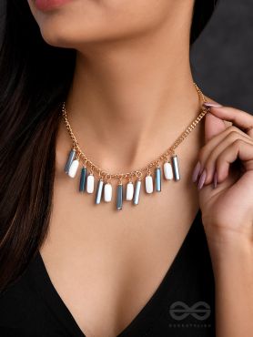 The Twilight- Golden Embellished Necklace With Anti-Tarnish Coating 