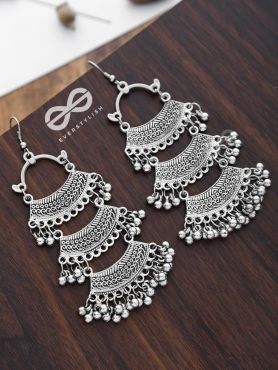 The Bohemian Fantasy- Multilayered statement earrings