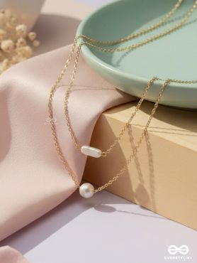 The Classic Romance- Golden Layered Necklace With Anti-Tarnish Coating