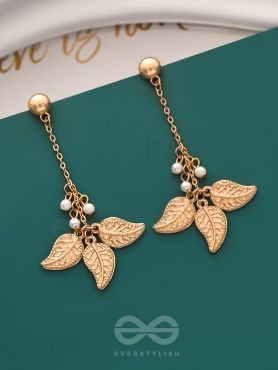 The Flaming Bush- Classy Golden Earrings