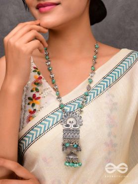 The Celestial Flutters - Statement Oxidised Neckpiece