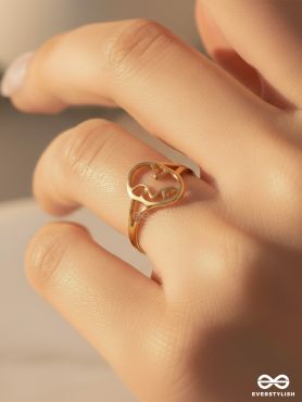 MY MUSE - STAINLESS STEEL ANTI-TARNISH GOLDEN RING