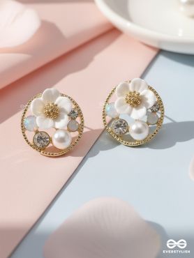 FLORA AURIC DISC – SOFT BLOOM ROUND STUDS