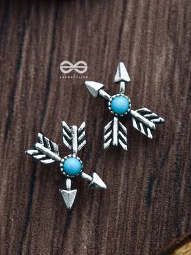 The Little Crossed Arrows - Tiny Trinket Earrings