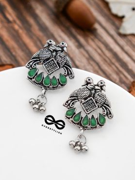 A Vintage Artwork - Emerald Green - The Embellished Oxidised Collection
