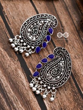 The Vintage Motifs - Royal Blue - The Embellished Oxidised Collection