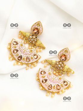 The Marvellous Meenakari Collection - Ira Earrings - Pink