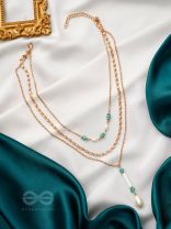 Heaven's Fall- Golden Embellished Necklace 