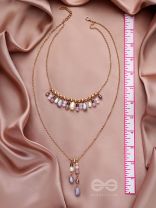 The Grey Storm- Golden Layered Necklace With Anti-Tarnish Coating