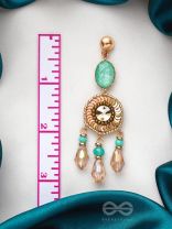 The Tuscan Sun- Golden Embellished Earrings