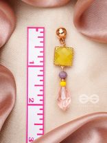 The Springtide- Golden Embellished Earrings