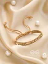 The Bronze Beauty- Beaded Knot Bracelet