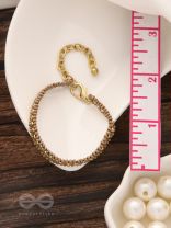 The Copper Beech- Golden Beaded Bracelet