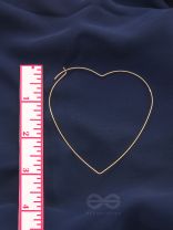 Seeking love from Universe, Oversized Heart Hoops
