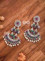 The Bohemian Elegance (Ruby-Emerald) - Embellished Oxidised Collection